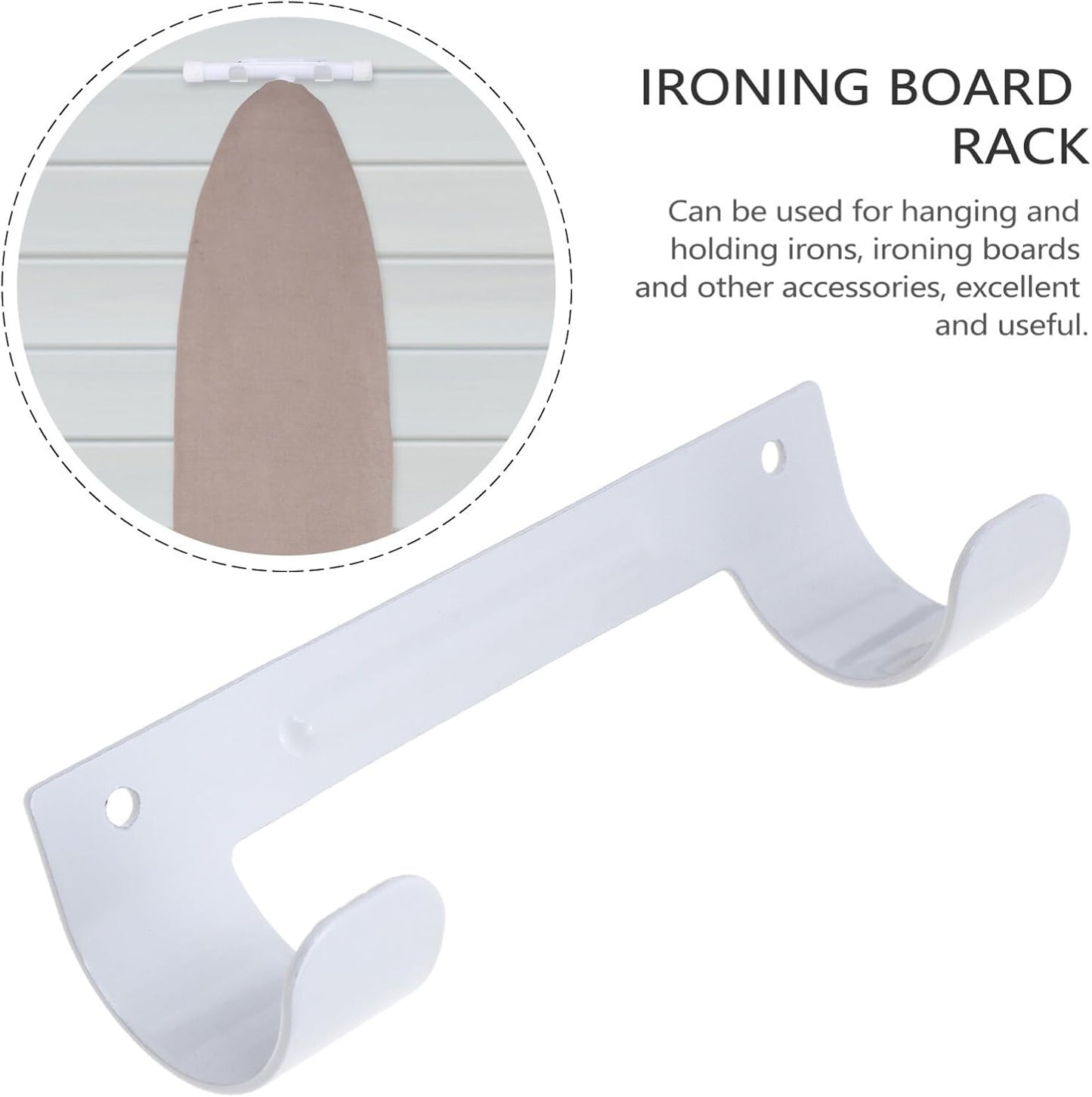 DOITOOL Ironing Board Holder Wall Mount, Iron Holder Organizer for Laundry Rooms, Ironing Board Hanger