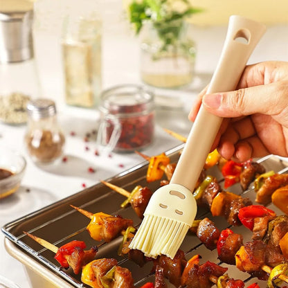 Silicone Pastry Brush Set with Spatula – Heat Resistant BPA Free Basting Brush for Baking, BBQ, Butter, Oil & Sauce – Non Stick Kitchen Cooking Brush Utensils