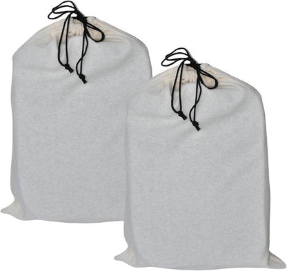 GONGKANGYUAN Shoe Bags for Travel - Flannel Drawstring Pouch for Men & Women | 2 Pack