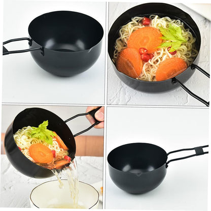 Mini Wok Stew Pot with Handle, Multi-Functional Cooking Pot for Home Stove, Iron Kitchenware