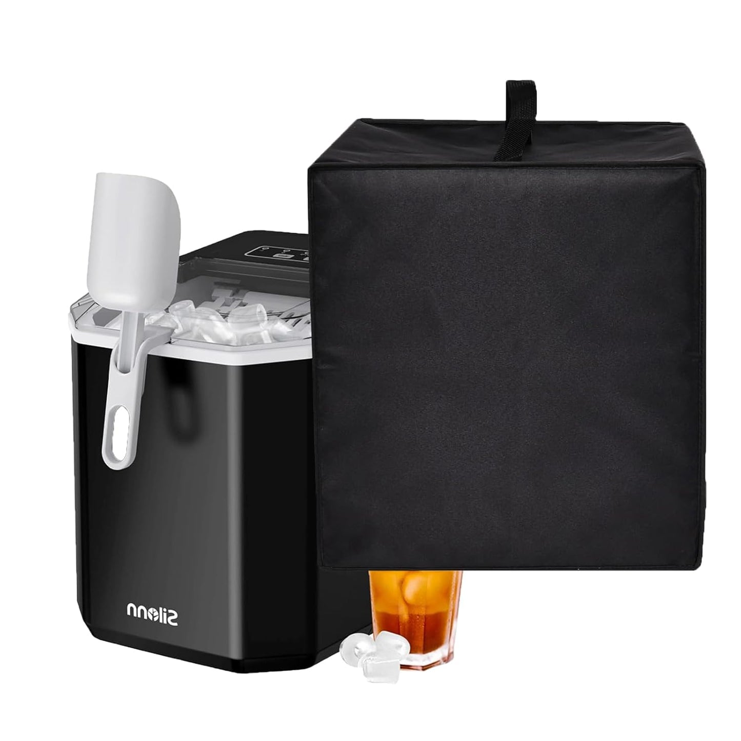 Ice Maker Cover for Silonn Ice Maker Countertop SLIM21, Heavy Duty Heat-Resistant Waterproof Universal Protective Cover