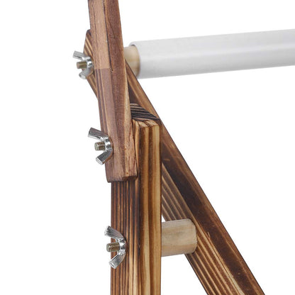 Adjustable Height Embroidery Hoop Stand, Antique Wooden Rack for Cross Stitch & Sewing, Cross Stitch Floor Stand Needlework Stand Holder for DIY Art & Stitching Projects