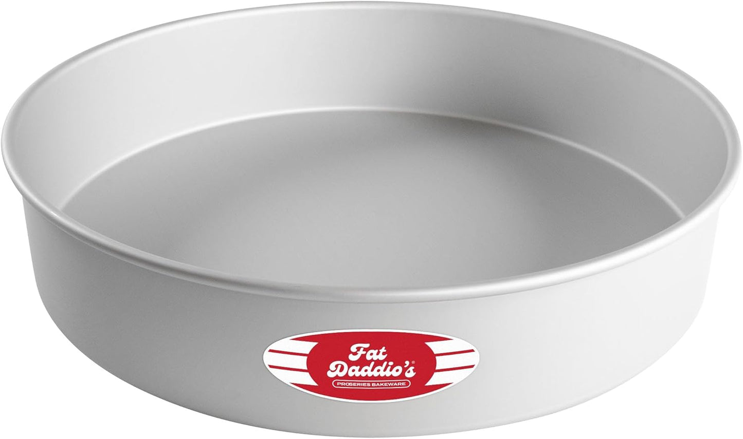 Fat Daddio's Round Cake Pan, Silver, 14 x 3 Inch