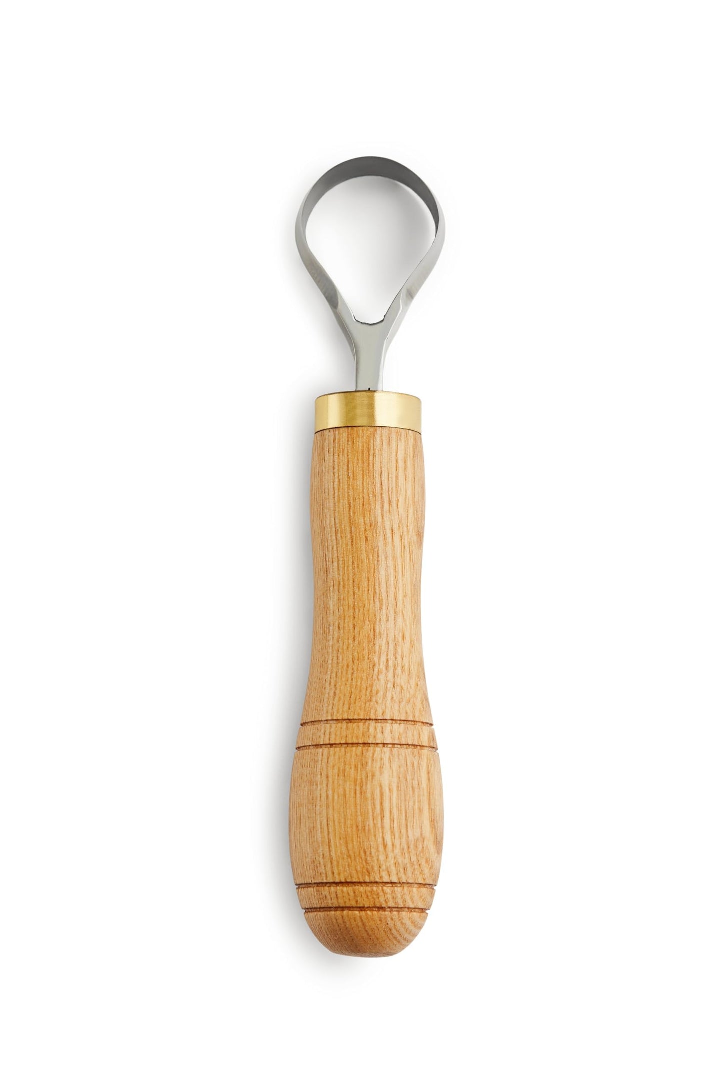 STAMESKY Carving Scorp Knife | Round Carving Tool for Spoons, Bowls, and Cups | Spoon Bowl Carving Tools | for Beginners | Oak Wood Handle with Carbon Steel Blade (1'in full scorp)