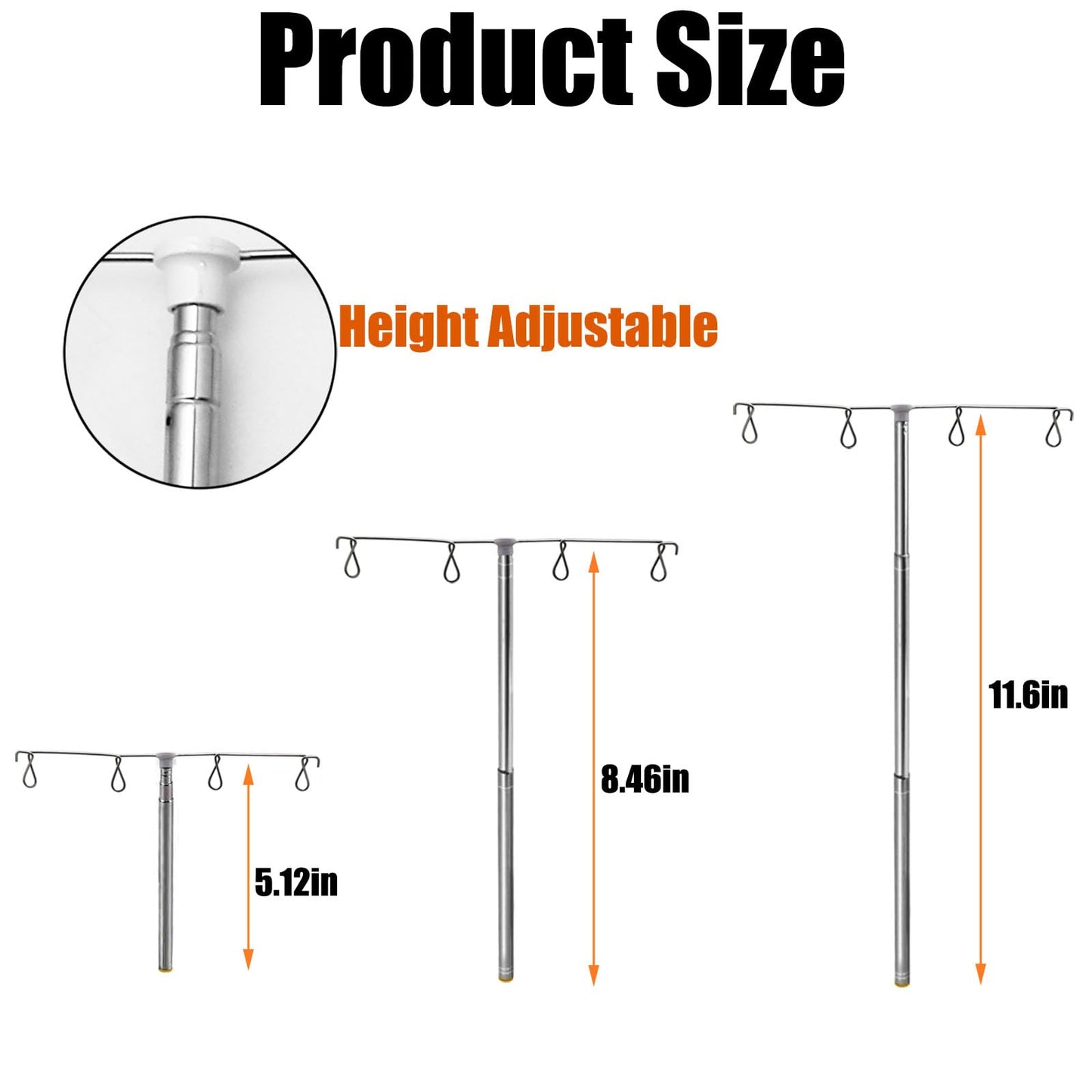 YEQIN Telescopic Thread Stand Compatible with Singer 14CG, 14HD, 14SH, 14U, 14U234 Serger Overlock Machine