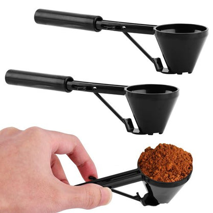 2PCS Measuring Scoop with Funnel for Water Bottles,10g Coffee Scoop-Funnel for K/Cups,Small-Funnel Scooper for Filling Formula Protein Powder Slide Bottom Scoop for Water Bottle