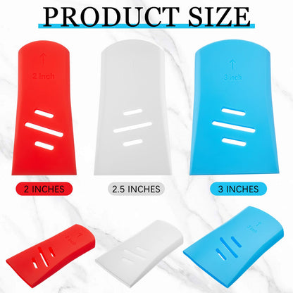 Joyfolk 6 Pcs Paint Brush Cover Silicone Multiple Sizes Paint Brush Case Sleeves Protects Bristles Keeps Shape for 2inch 2.5inch and 3inch for Storage and Organizer Blue White Red