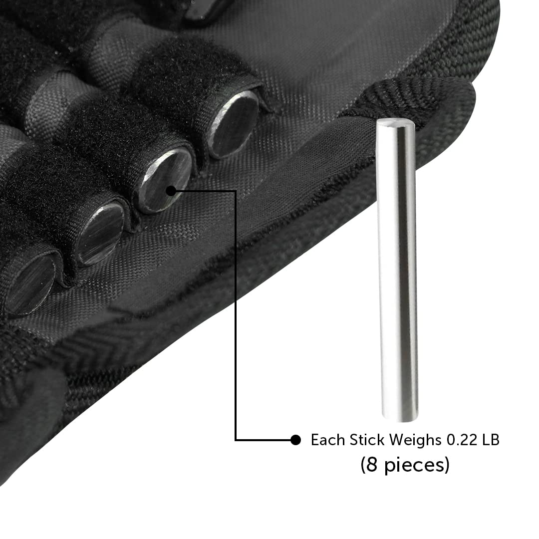 Pair of Adjustable Ankle/Wrist Weights Can Be Adjusted Weight Size - 2 x Weight Wraps Leg and Hand Weights For Walking Running Exercises - Adjustable Weights (2-LB Each (4-LB Total))