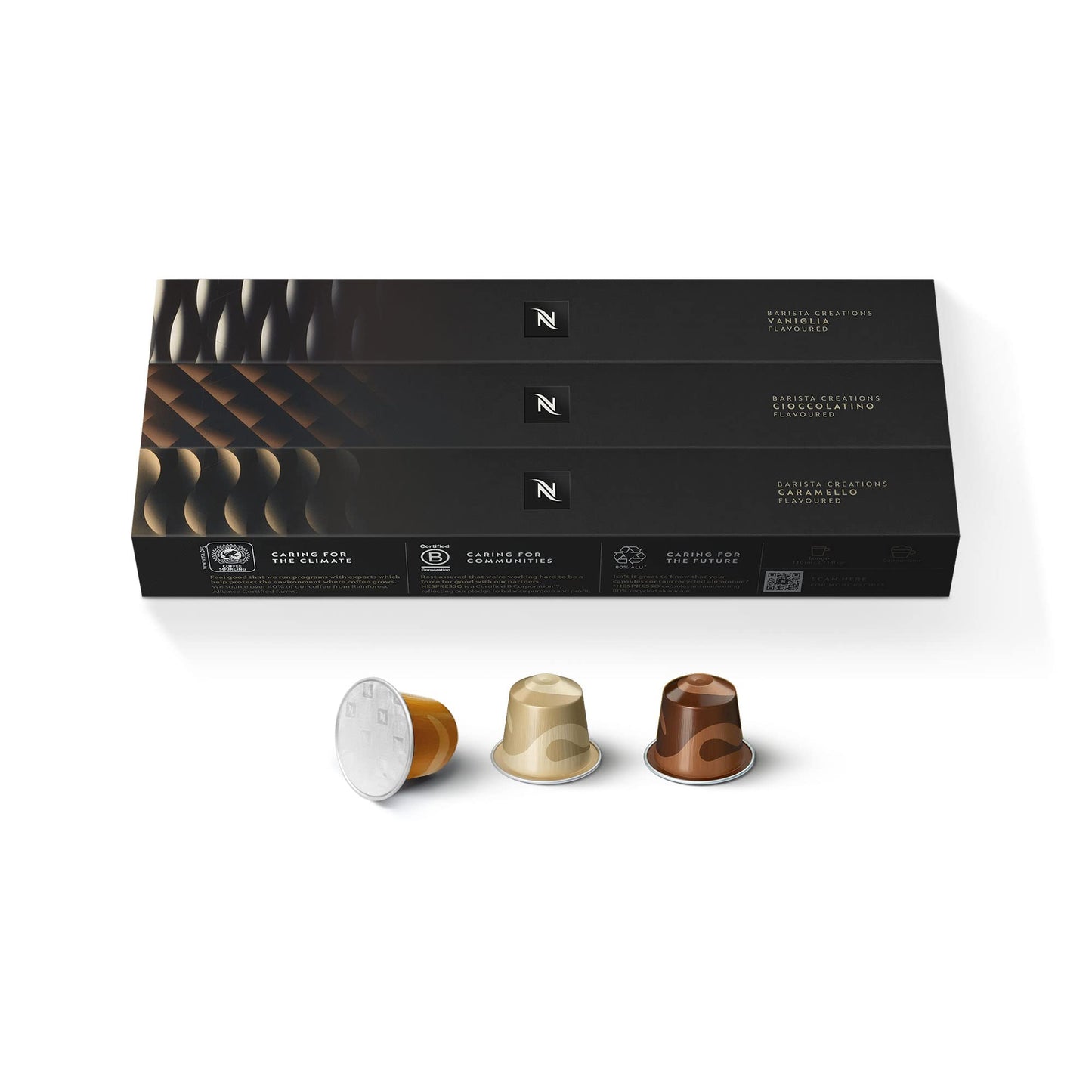 Nespresso Capsules Original Line, Barista Flavored Pack, Medium Roast Espresso Coffee, 30 Count Espresso Coffee Pods