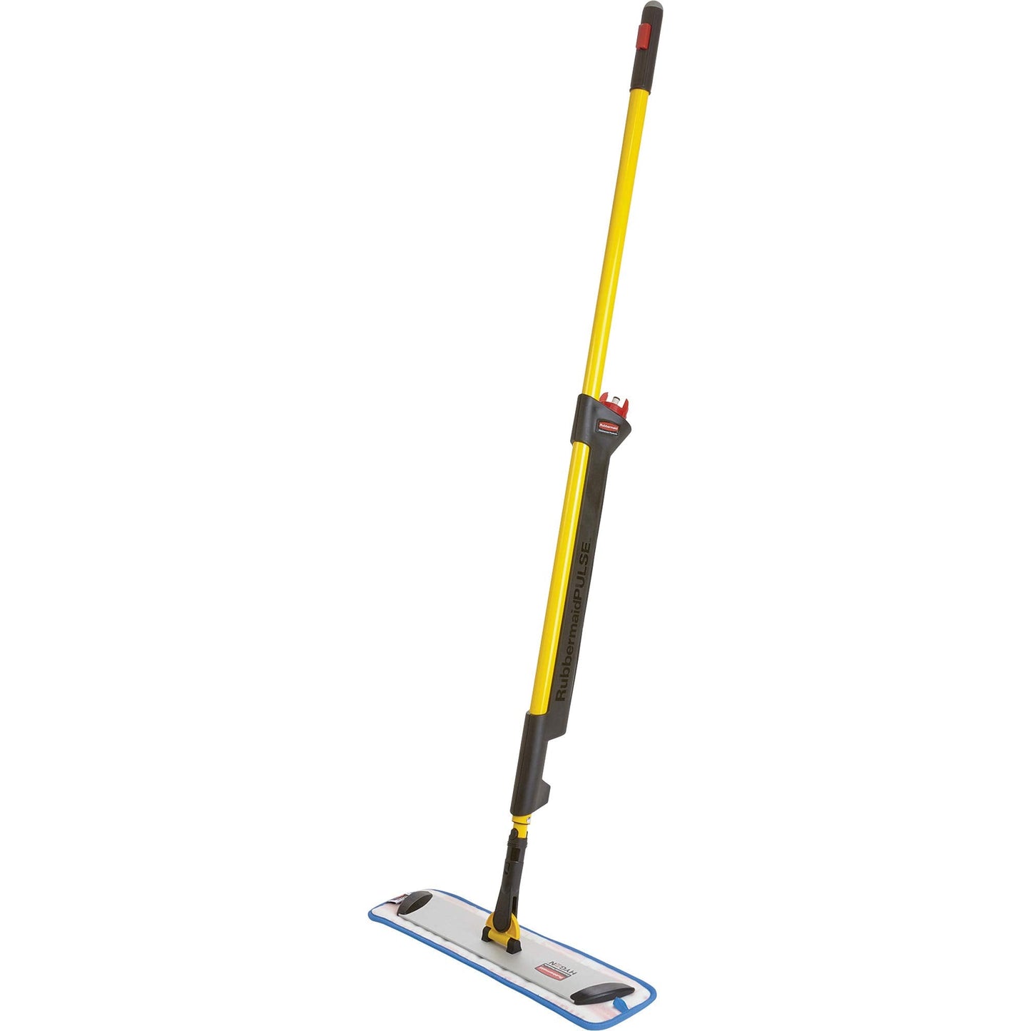 Rubbermaid Commercial Products HYGEN Pulse Single Sided Microfiber Spray Mop Kit for Hardwood/Tile/Laminated Floors Yellow Perfect for Kitchen/Lobby/Bathroom Cleaning