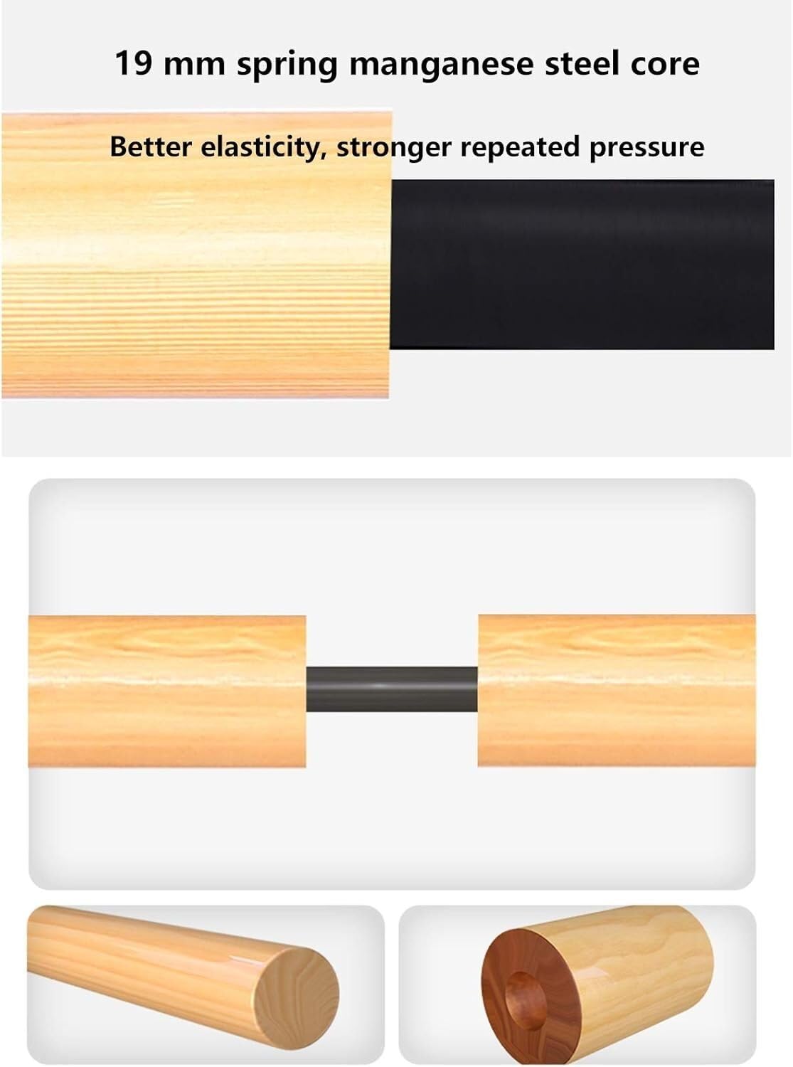 DUHTFCY Portable Training Stick with Foldable Solid Wood Dance Practice Pole, Suitable for Children and Adults to Exercise