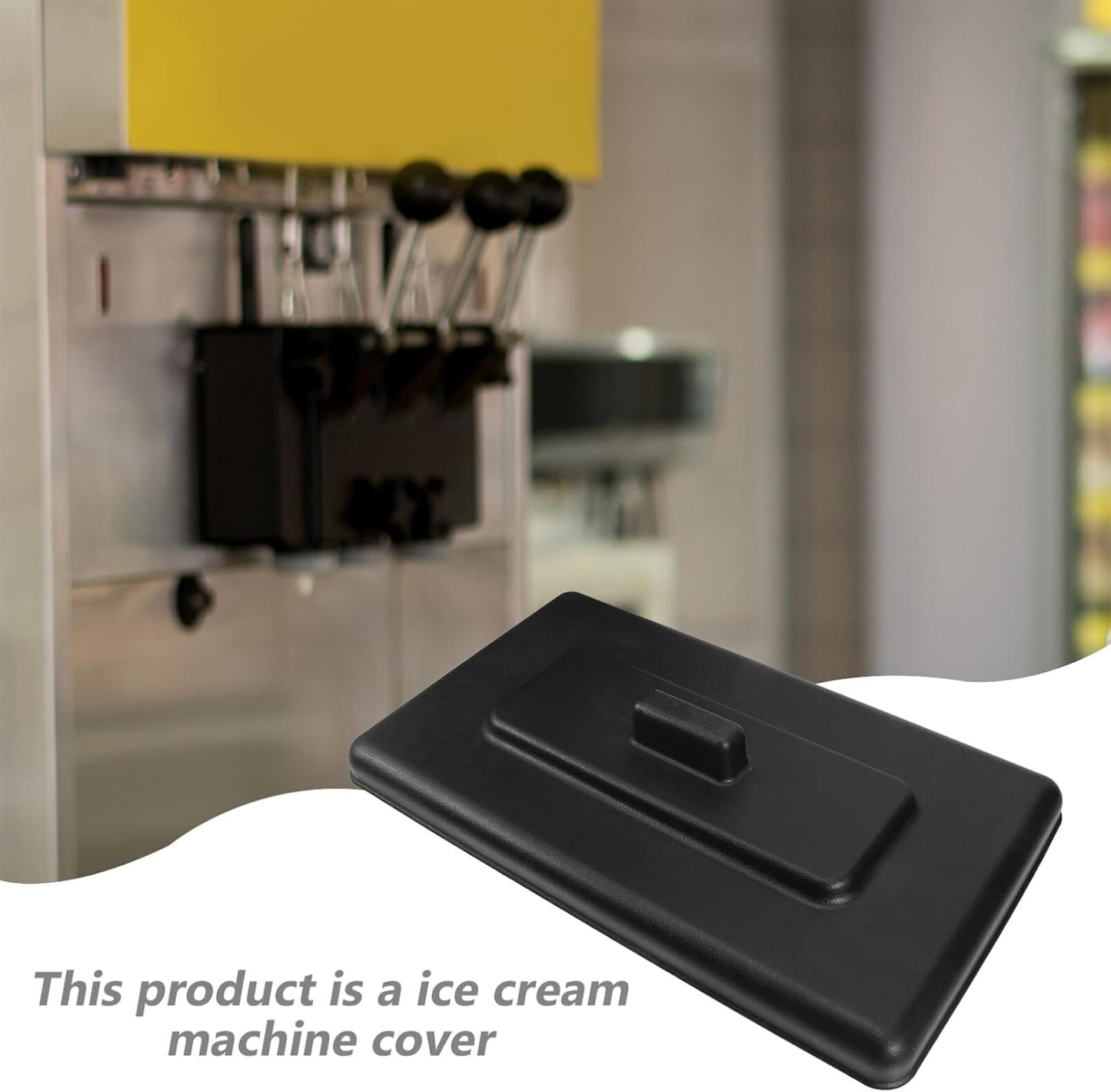 Ice Cream Machine Lid, Portable Ingredients Bucket Cover for Kitchen Small Appliance Accessories