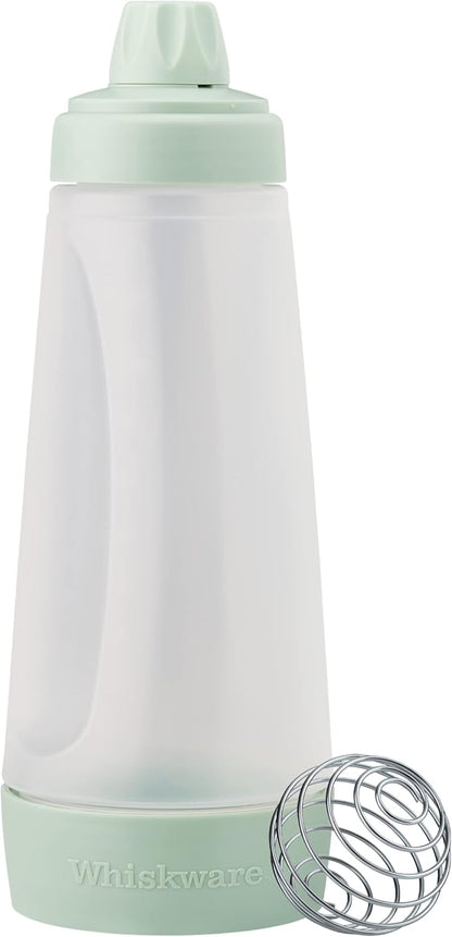 Whiskware Pancake Batter Bottle with BlenderBall Wire Whisk, Dispenser Bottle for Baking Pancakes, Cupcakes, Muffins