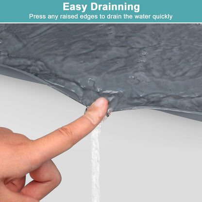 Silicone Under Sink Mat 22" x 19", Under Sink Mats for Kitchen Waterproof, Under Sink Protector Mats for Cabinets, Under Sink Tray Organizer for Kitchen and Bathroom, Gray