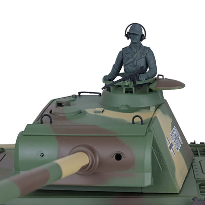 TOUCAN RC HOBBY US in Stock 2.4G Henglong 1/16 Scale 7.0 Plastic German Panther G RTR RC Tank Model 3879 (3879 Plastic Version) BB Airsoft that Shooting BB Bullets