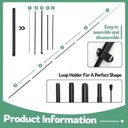 Chicplaid 6 Color Rainbow Feather Flag Bundle 15 FT Feather Flag Kit With Pole Includes Red, Orange, Yellow, Green, Blue, and Purple for Gay LGBT Pride Day Parade and Outdoor Events