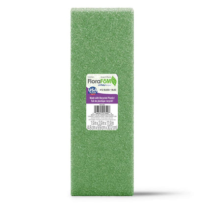 FloraCraft FloraFōM Block 1.9 Inch x 3.9 Inch x 11.9 Inch Green