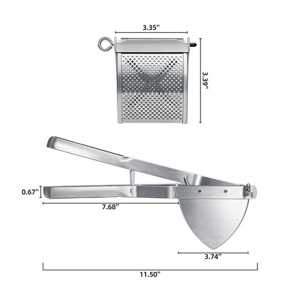 Potato Ricer, Sopito Stainless Steel Potato Masher for Commercial and Home Use