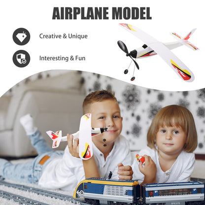 SAFIGLE Rubber Band Airplanes：Balsa Wood Airplane Kits DIY Rubber Band Powered Glider Model Toy - Foam Aircraft for Kids Amp Outdoor Play Educational Toy for Hand-Eye Coordination 15.5 X 12.2 Inch