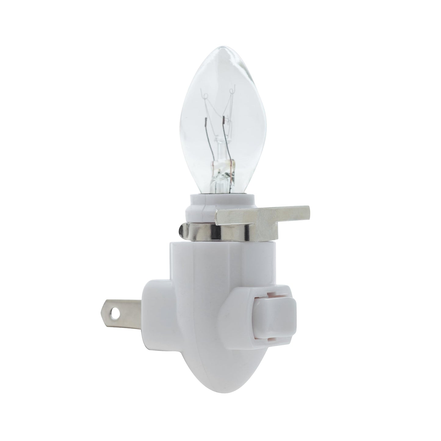 Creative Hobbies Plug in Night Light Module Includes 4 Bulbs and 4 Metal Clips, Great for Making Your Own Decorative Night Lights, Pack of 4 (White)