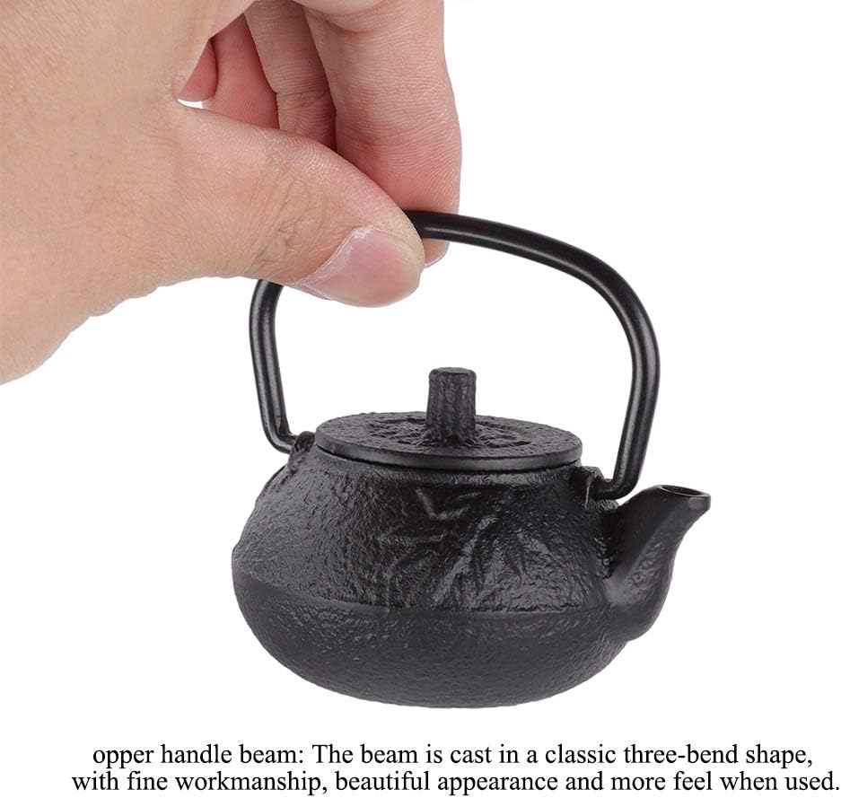 50ml Mini Iron Kettle, Imitation Japanese Cast Iron Teapot, Beverage Serveware for Home Use