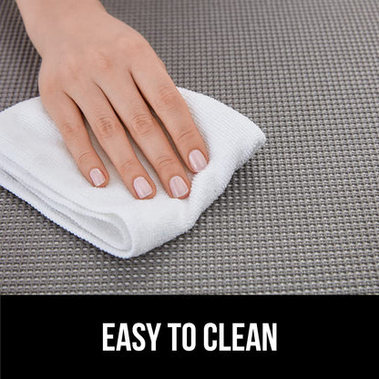 GORILLA GRIP powerGRIP Drawer Shelf and Cabinet Liner, Thick Strong Hold, Non-Adhesive Liners Protect Kitchen Cabinets and Cupboard, Bathroom Drawers, Easy Install, Breathable Mat, 12" x20' Snow White