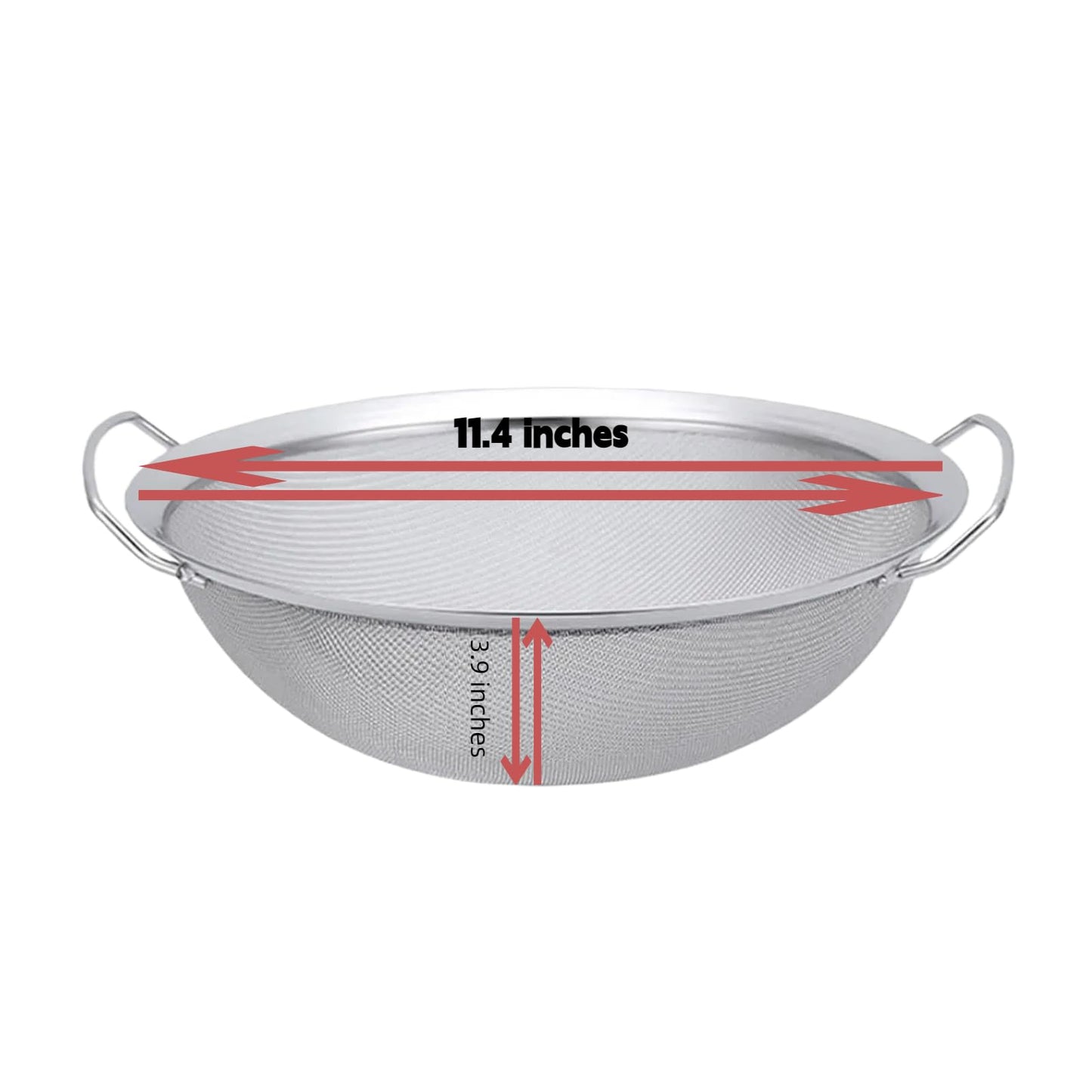 Fine Mesh Paint Strainer-60 Mesh Stainless Steel Paint Strainer,Fits Over 5 Gallon Paint Bucket Cans, Strains Filters Removes Debris, Particles, Impurities from Coating and Liquids - Drain（2 Pack）