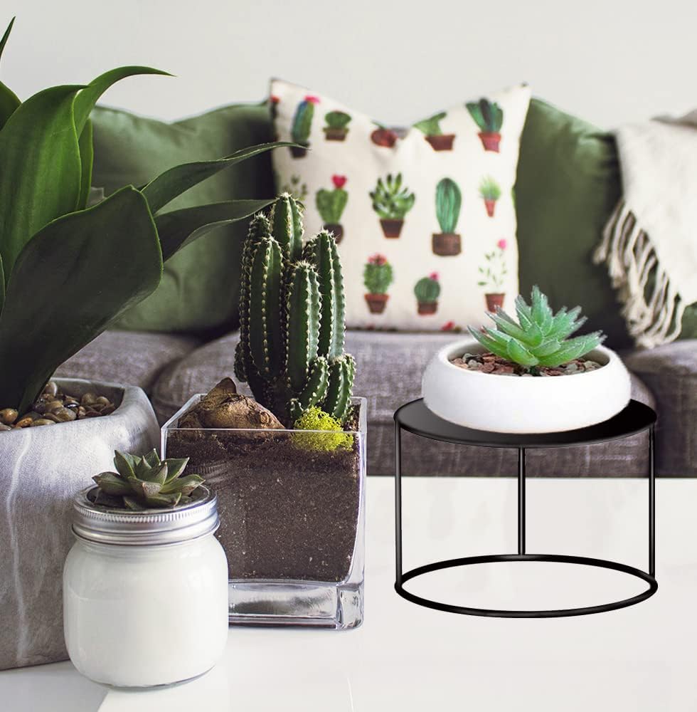 4 Pack Plant Stand Mid Century Modern Simple Small Plant Stand Indoor Outdoor for Heavy Plant Pots Multiple Height Size