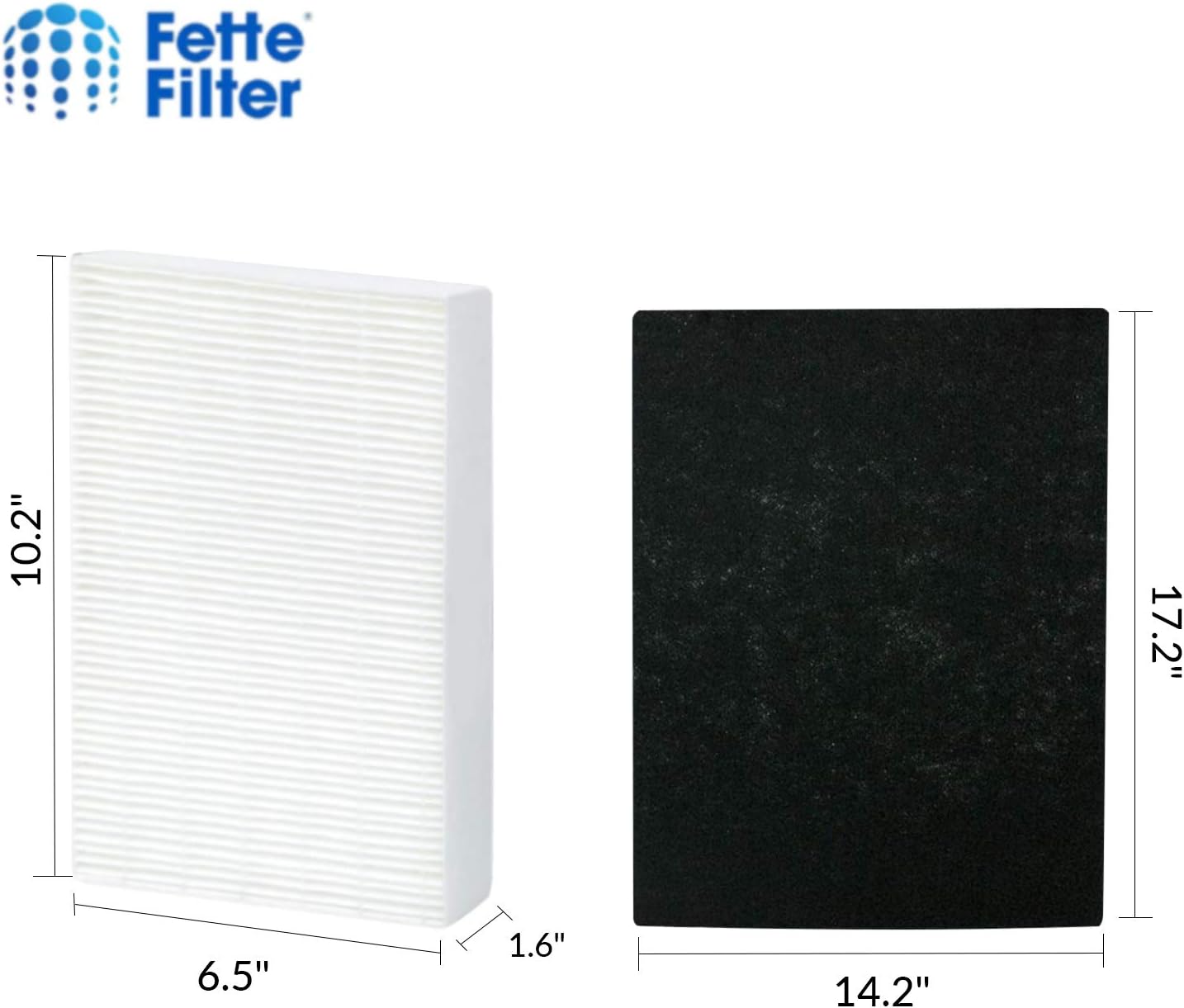 Fette Filter - HEPA Air Purifier Set, 3 HEPA + 4 Pre-Filters, Compatible with Honeywell HPA300, HPA304, HPA8350 & More