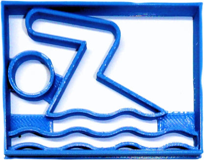 SWIMMING SYMBOL SCHOOL POOL WATER SWIM SPORT ATHLETICS COOKIE CUTTER - MADE IN USA PR2498