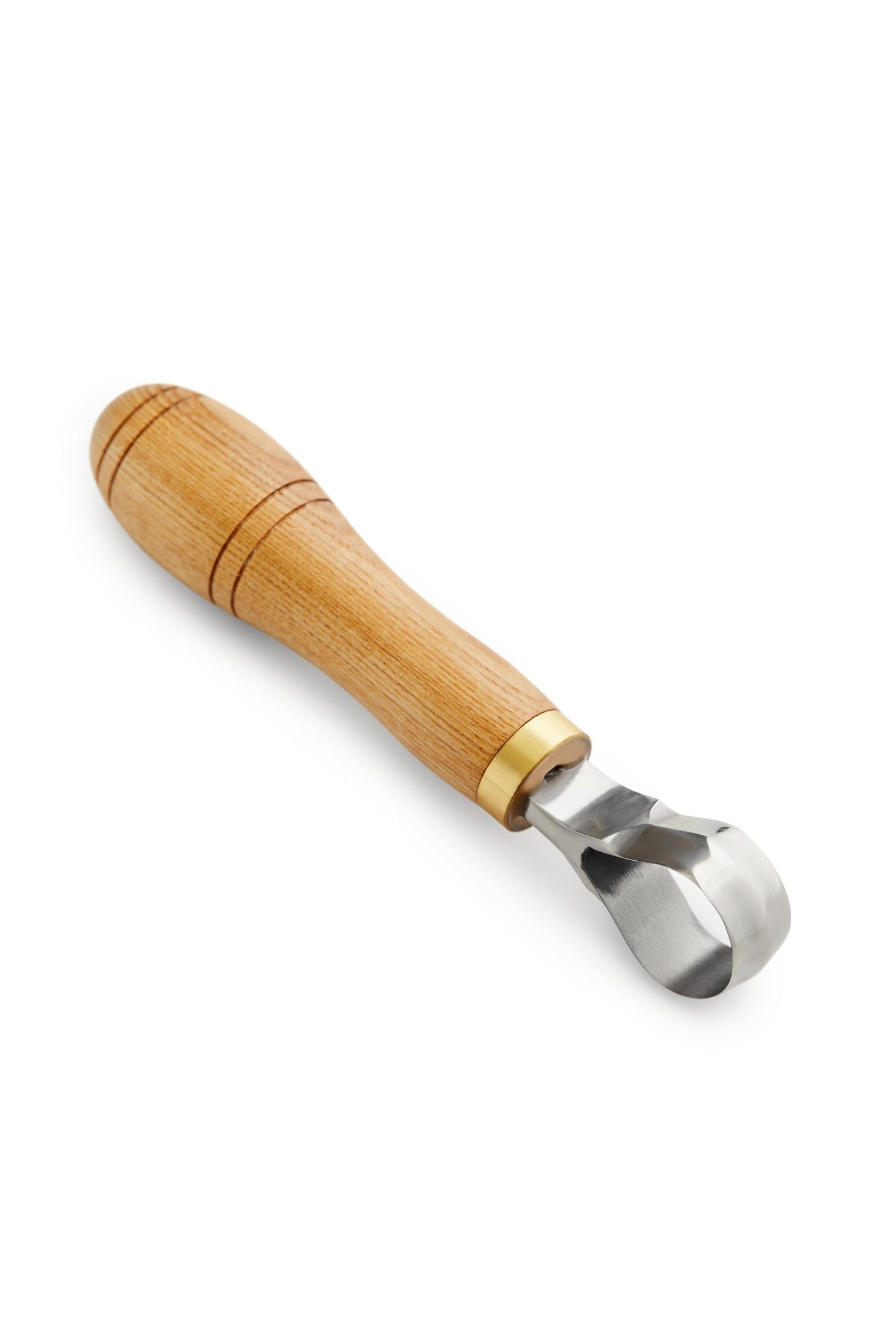 STAMESKY Carving Scorp Knife | Round Carving Tool for Spoons, Bowls, and Cups | Spoon Bowl Carving Tools | for Beginners | Oak Wood Handle with Carbon Steel Blade (1'in full scorp)