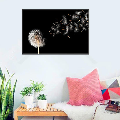 Pimio 5D DIY Diamond Art Painting Kits,Round Full Drill Dandelion Diamond Art Kits for Adults Beginner, Perfect for Home Wall Decor and Gift(16x12inch)