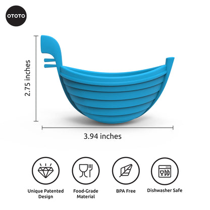 OTOTO New Eggondola Egg Poacher - Poached Egg Silicone Egg Cooker - Gondola Egg Silicone Poacher for Cooking Eggs - Kitchen Egg Cooker, Perfect Egg Maker - Egg Design Maker, Egg Kitchen Gadgets