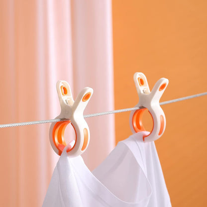 9 Pack Beach Towel Clips for Beach Chair, Strong Silicone Plastic Clips to Keep Towels from Blowing Away