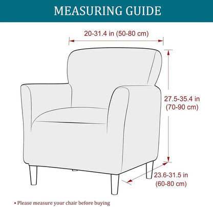 1-Piece 01 NILUOH Banquet Armchair Slipcover Stretch Chair Covers with Arms Printed Soft Accent Chair Cover Anti-Slip