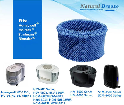Natural-Breeze Washable & Reusable Humidifier Filter - Compatible with Honeywell HC-14, E Filter