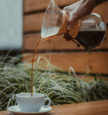 Pissente 400ml Pour Over Coffee Maker, High Temperature Resistant Glass Dripper with Stainless Steel Filter