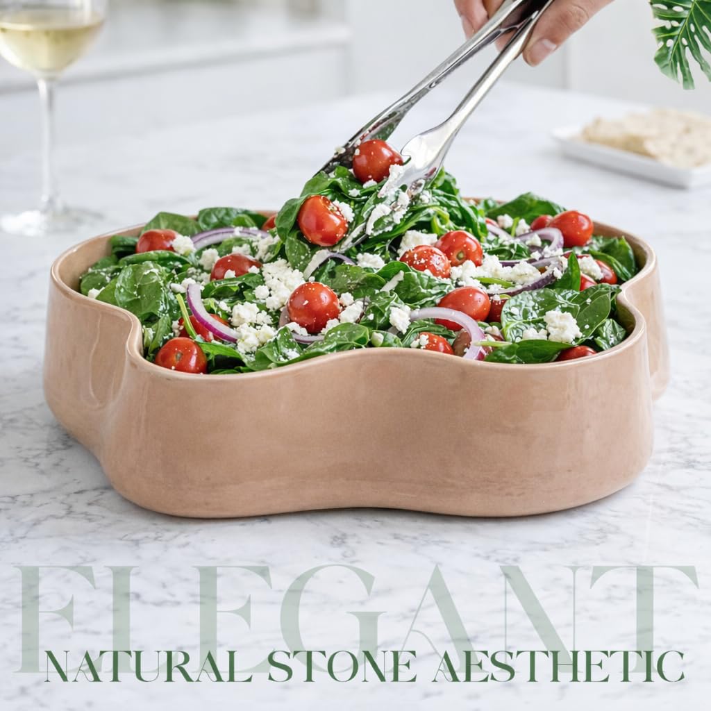 HC Minimal Life Modern Glass Decorative Bowl for Kitchen & Home Decor – Handmade Unique Design Key Bowl for Entryway Table, Living Room, Premium Candy Bowl, Fruit Bowl for Kitchen Counter