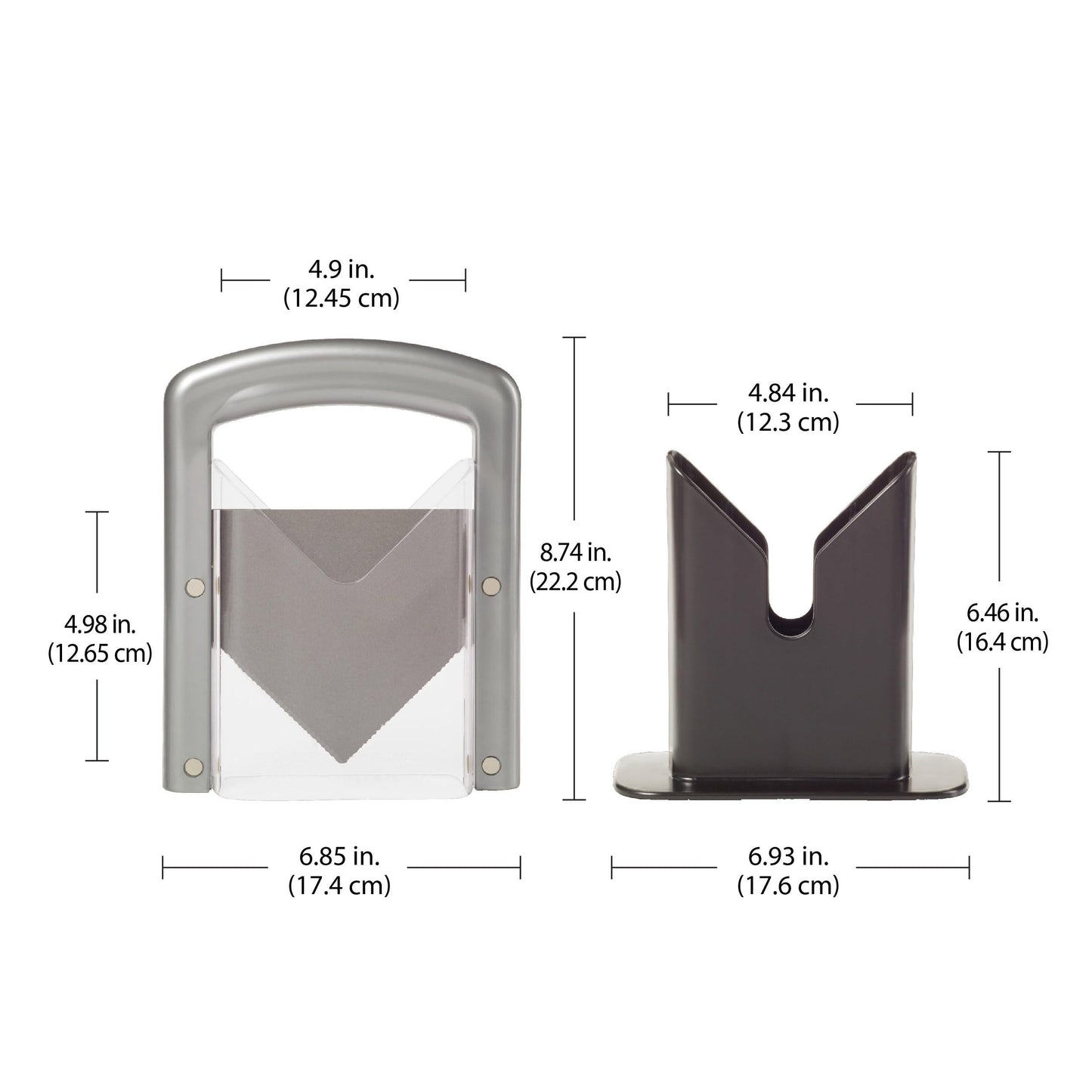 Hoan The Original Bagel Guillotine Universal Slicer, Silver, 9.25-Inch - Effortless Stainless Steel Slicer