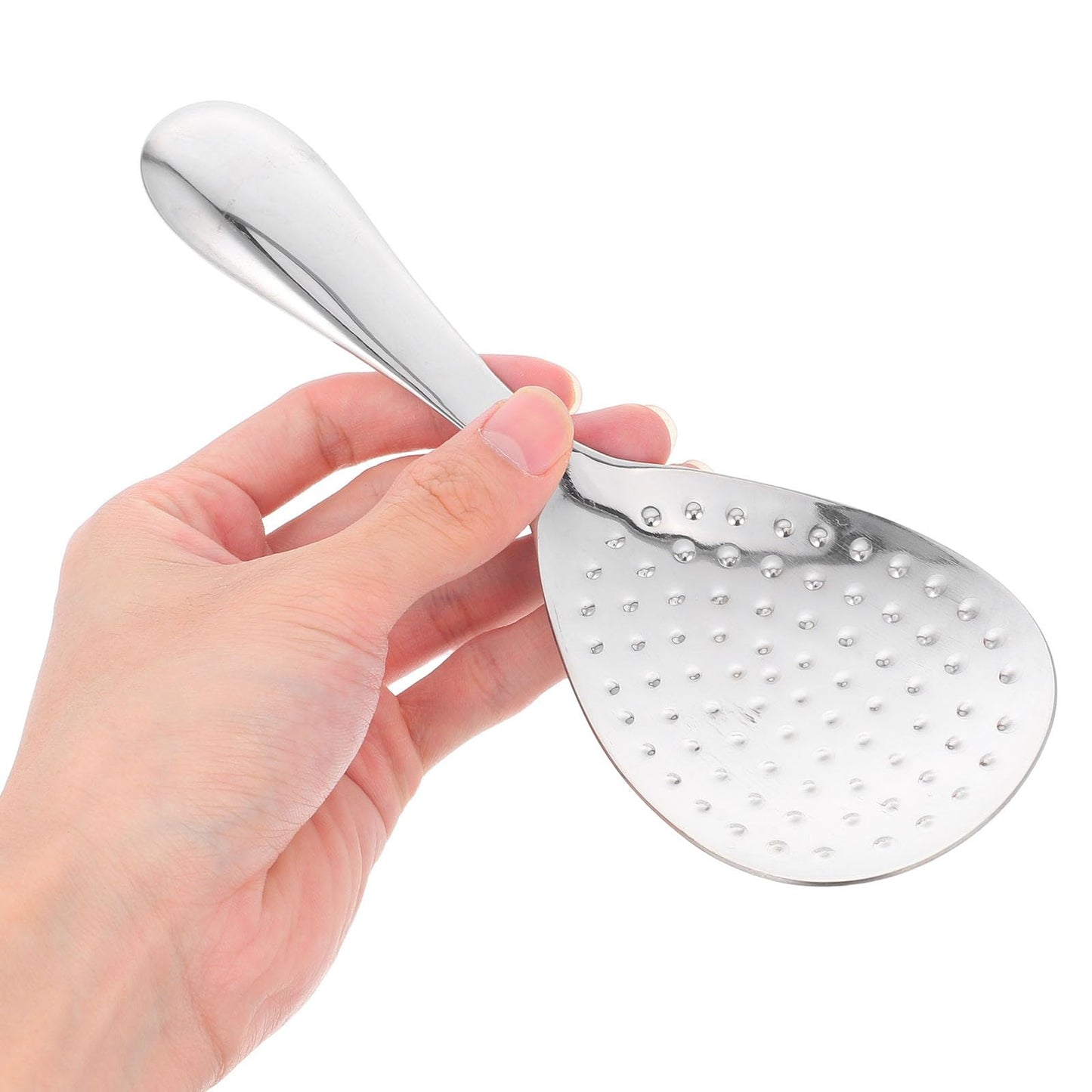 Kichvoe Stainless Steel Rice Spoon Set 2Pcs Rice Paddle Scooper for Cooking and Serving Kitchen Utensils Easy to Clean 8.07In Length