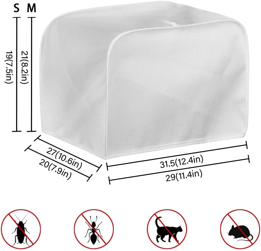 Light Blue Toaster Dust Cover for 2 Slice Toaster, Washable Dust and Fingerprint Protective Cover for Kitchen Appliances