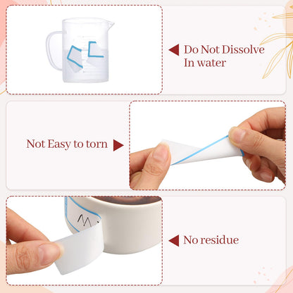 1000 PCS Blank Removable Freezer Labels with Dispenser - 1" x 3" Food Labels for Containers Jars Storage, Easy to Peel Off, No Residue (Blue+ Red)
