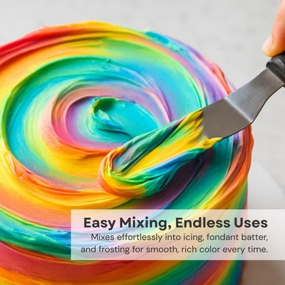 Liqua-Gel Food Coloring by Liquid Whitener - Professional-Grade Dye for Brighter Whites & Pastels | 16 oz