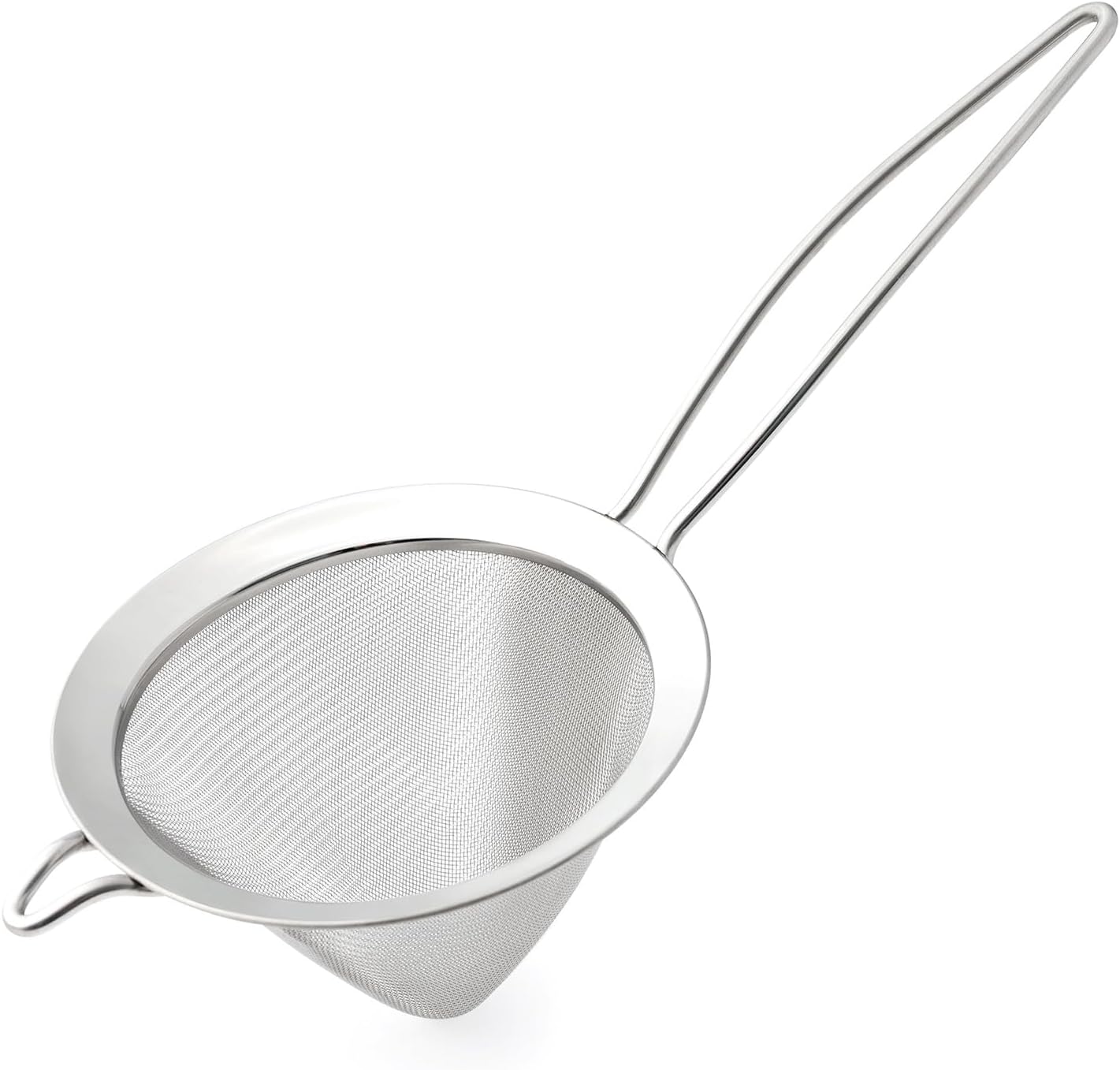 Cuisipro 12.5" Cone Strainer, White for Kitchen Use