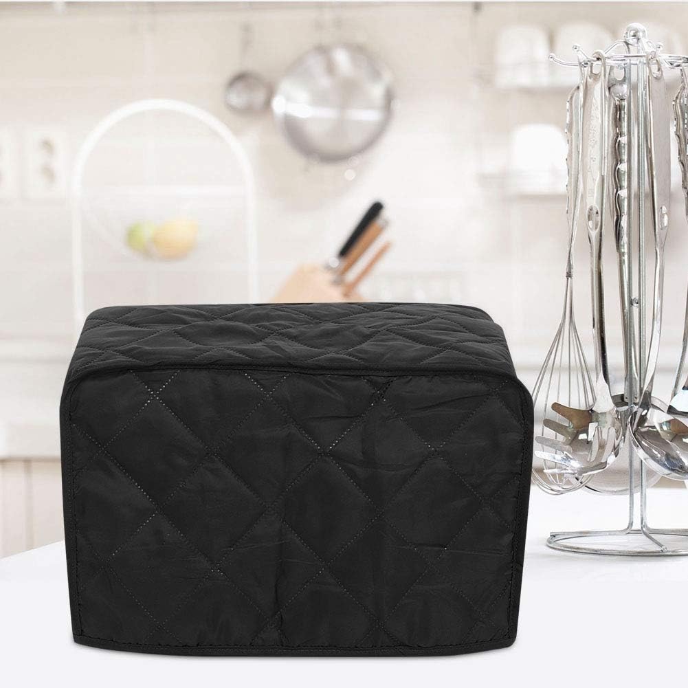 Cooker Cover Protector, Quality Polyester Pongee Dust Cover for Electrical Appliances (Black, 40.6 * 23 * 25.4cm)