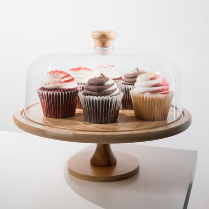 ANGORA BRANDS Cake Stands with Dome - Stylish Cake Stand with Dome - Stand With Lid- Cake Holder with Dome - Decorative Dome for Cake Stand by Antere