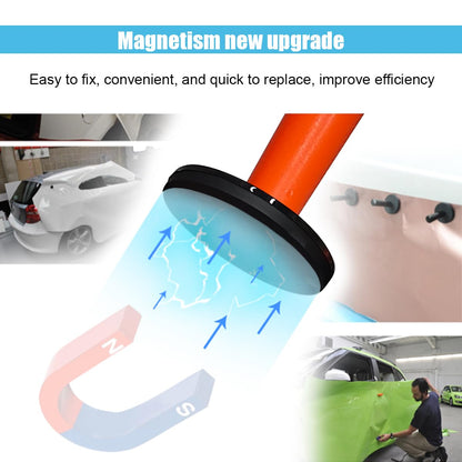 Car Wrap Gripper Magnets Holder Tint Tool, Auto Magnetic Position Tool Vinyl Film Magnet Fixators for Car Wrapping, Sign Vinyl, Window Tint & Crafts Sign Making Vinyl Tools (Orange-8PCS)