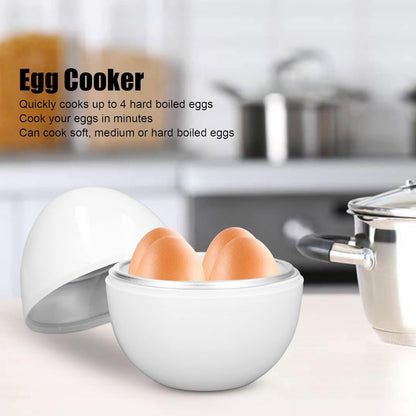 HEEPDD Microwave Egg Cooker, 4 Eggs Capacity Microwave Egg Steamer for Hard Boiled Eggs