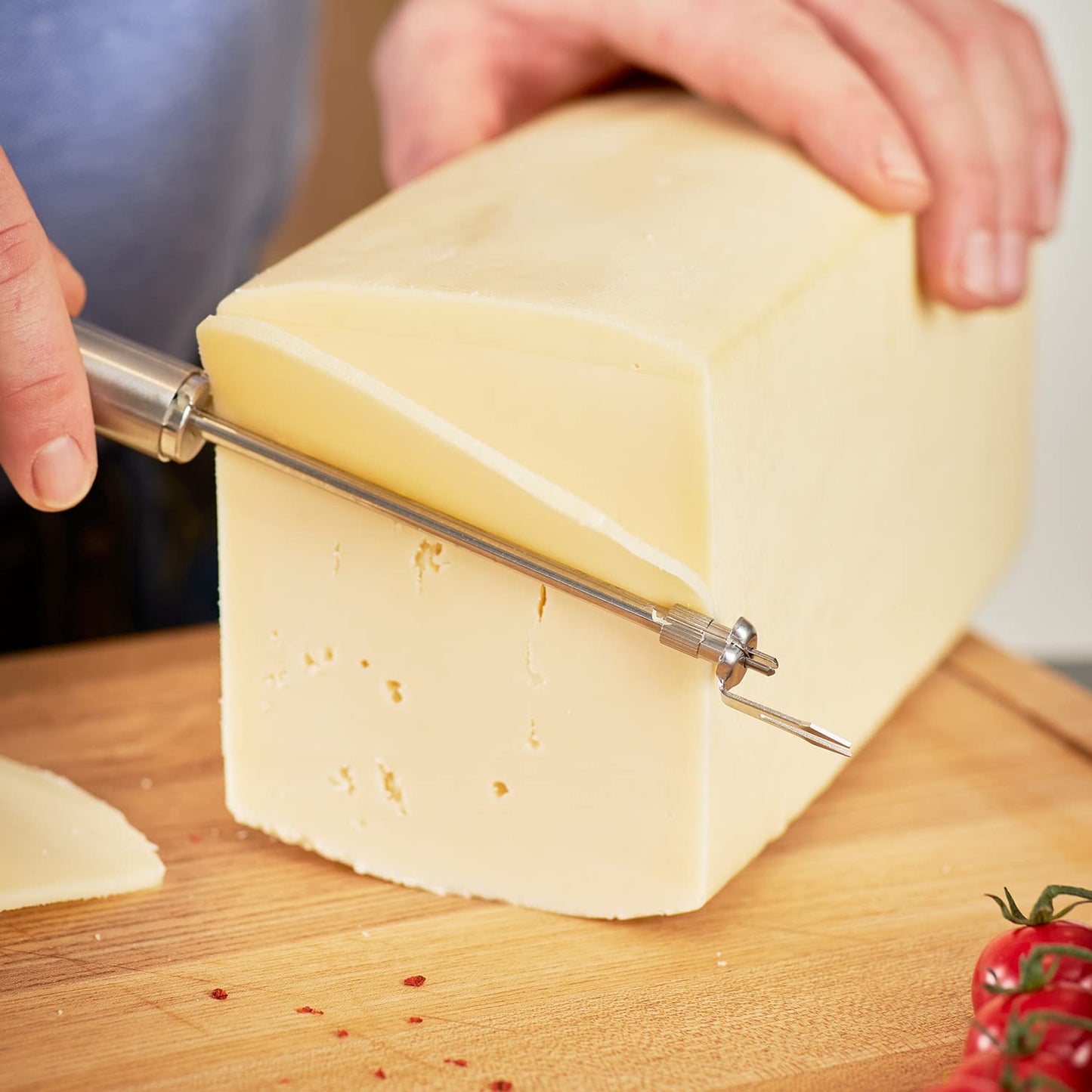 Roesle Stainless Steel Wire Cheese Slicer, 9.8-inch