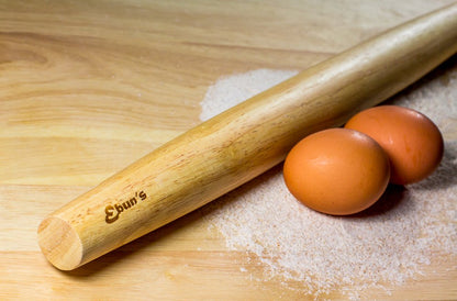 Ebuns French Rolling Pin – 18 Inch Wooden Dough Roller for Baking Pizza, Pie Crust, Cookies & Pasta | Essential Kitchen Tool & Gift for Bakers, Chefs & Home Cooks